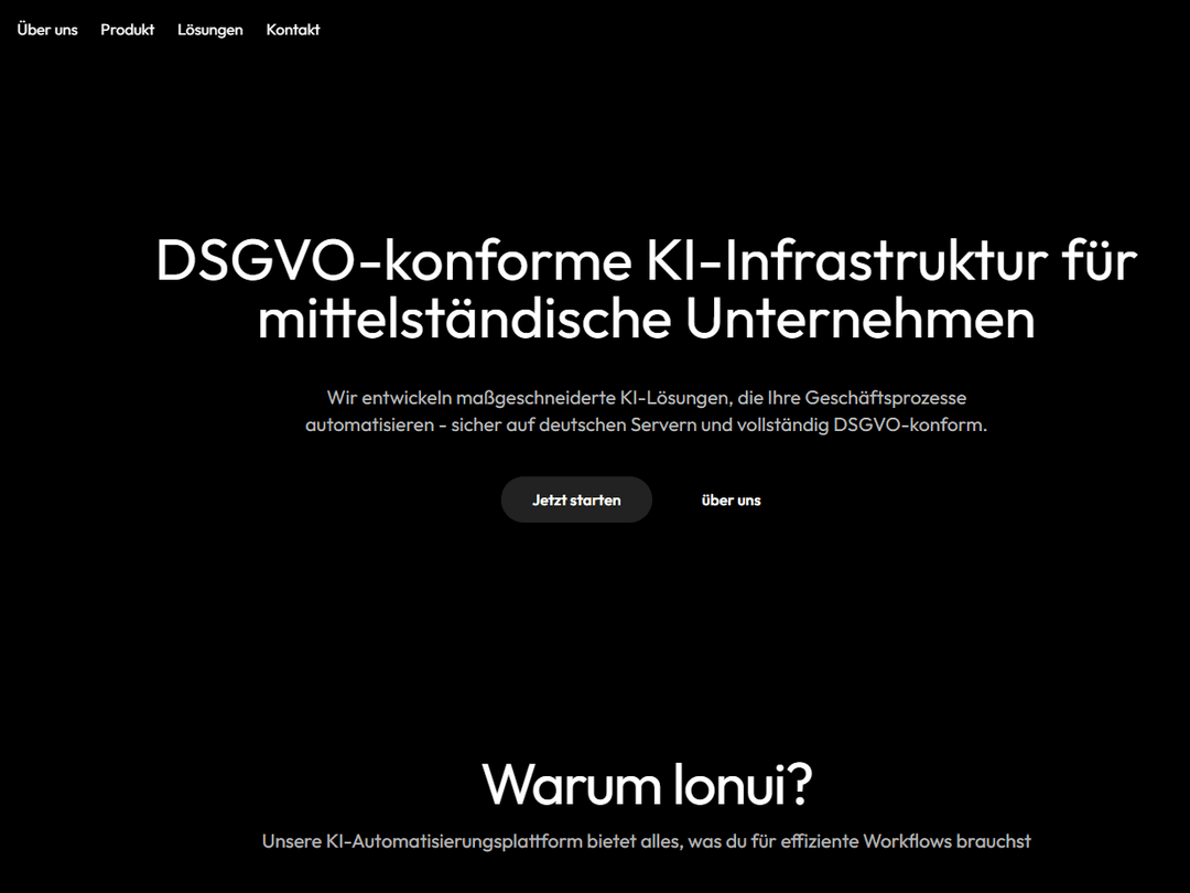 📝 Lonui AI Automation Website